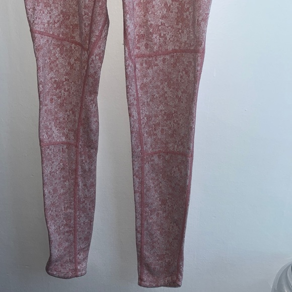 Gymshark Fleur Texture Leggings — Brick Red Size S - Picture 4 of 8